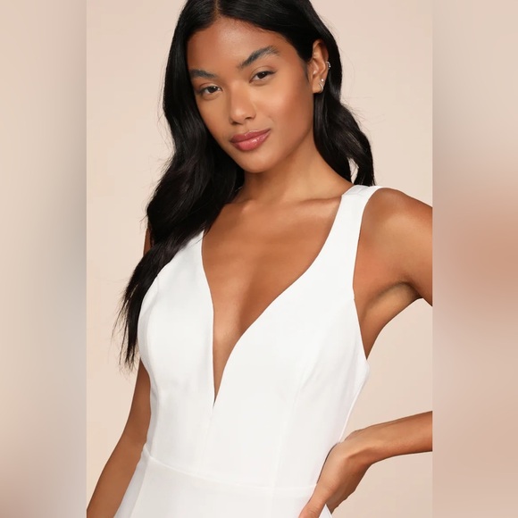 Lulus - Forever Crush White Mermaid Maxi Dress (S/XS) - Picture 5 of 6